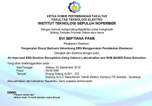 Sidang Promosi Doktor Evi Septiana Pane