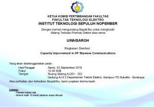 Sidang Promosi Doktor Umaisaroh
