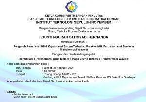 Sidang Promosi Doktor I Gusti Ngurah Satriyadi Hernanda