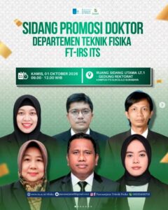 SIDANG PROMOSI DOKTOR DEPARTEMEN TEKNIK FISIKA FT-IRS ITS