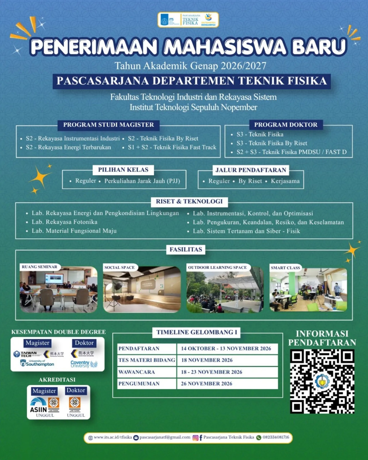 Admission of New Students for the Postgraduate Program - Departemen ...