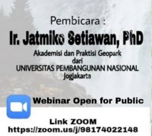 Kuliah Tamu Online: Pengusulan Geoheritage dan Geopark