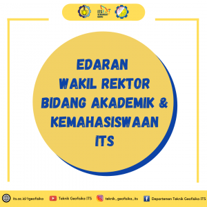 Edaran Wakil Rektor ITS – Pelaksanaan Perkuliahan Semester Genap Tahun Ajaran 2020/2021