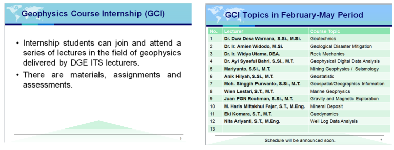 E-Internship Geophysical Engineering-Teknik Geofisika ITS-2 ...