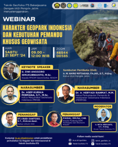 Webinar Karakter Geopark Indonesia dan Kebutuhan Pemandu Khusus Geowisata