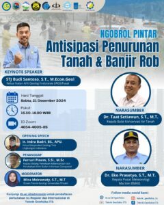 NGOBROL PINTAR “ANTISIPASI PENURUNAN TANAH DAN BANJIR ROB”