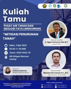 Kuliah Tamu “Bahaya Geologi Penurunan Tanah Daerah Pesisir Pantai Utara Jawa”