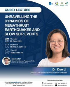 International Guest Lecture with Dr. Duo Li from GNS New Zealand