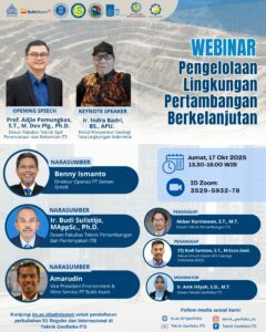 Webinar “Pengelolaan Lingkungan Pertambangan Berkelanjutan”