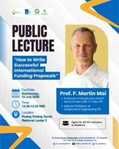 SPECIAL PUBLIC LECTURE BY PROF P. MARTIN MAI: STRATEGI MENEMBUS PENDANAAN RISET INTERNASIONAL