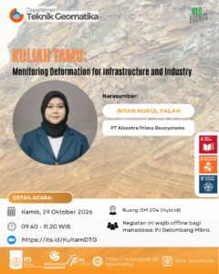 KULIAH TAMU: Pemantauan Deformasi Permukaan dengan InSAR untuk Infrastruktur dan Industri