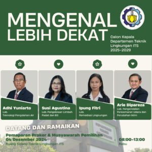 Pemaparan Program Bakal Calon Kepala Departemen Teknik Lingkungan Periode 2025-2029