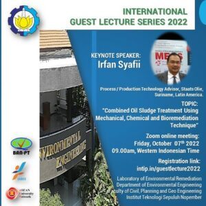 Guest Lecture 'Combined Oil Sludge Treatment Using Mechanical, Chemical and Bioremediation Techniques'
