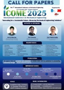 ICOME2025 teknik mesin its