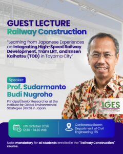Guest lecture Prof. Sudarmanto Budi Nugroho