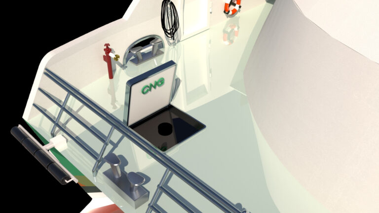 Summary of the CNG filling port innovation developed by the ITS Nawasena Team on the MV Great Idia ship.