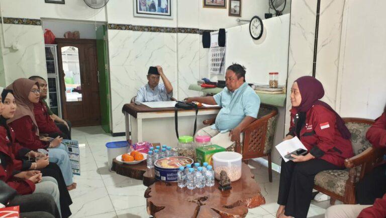 AIChE ITS SC team discussing the installation of the well water filtration system with local community leaders in Keputih Tegal Bakti.