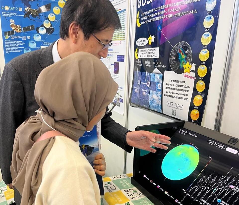 ITS Master's student participating in an international forum in Japan