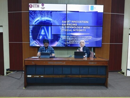 Presentation on the ethical development of Artificial Intelligence followed by an interactive question-and-answer session.