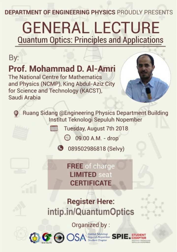 General Lecture of Quantum Optics