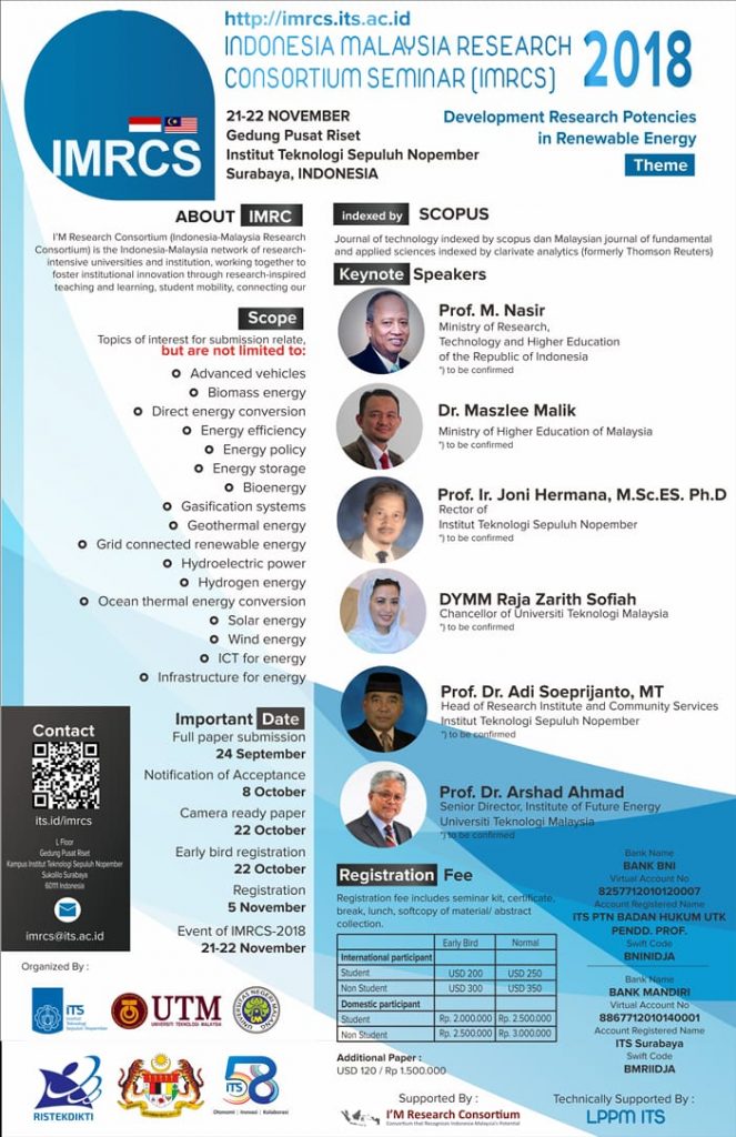Indonesia-Malaysia Research Consortium Seminar 2018