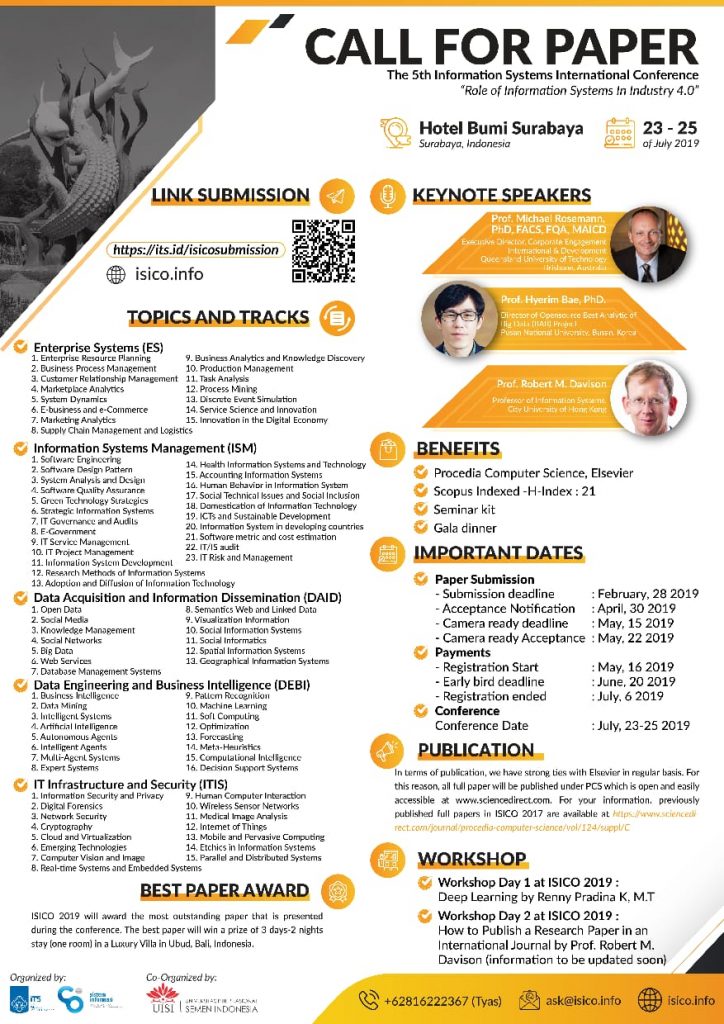 The 5th Information Systems International Conference 2019