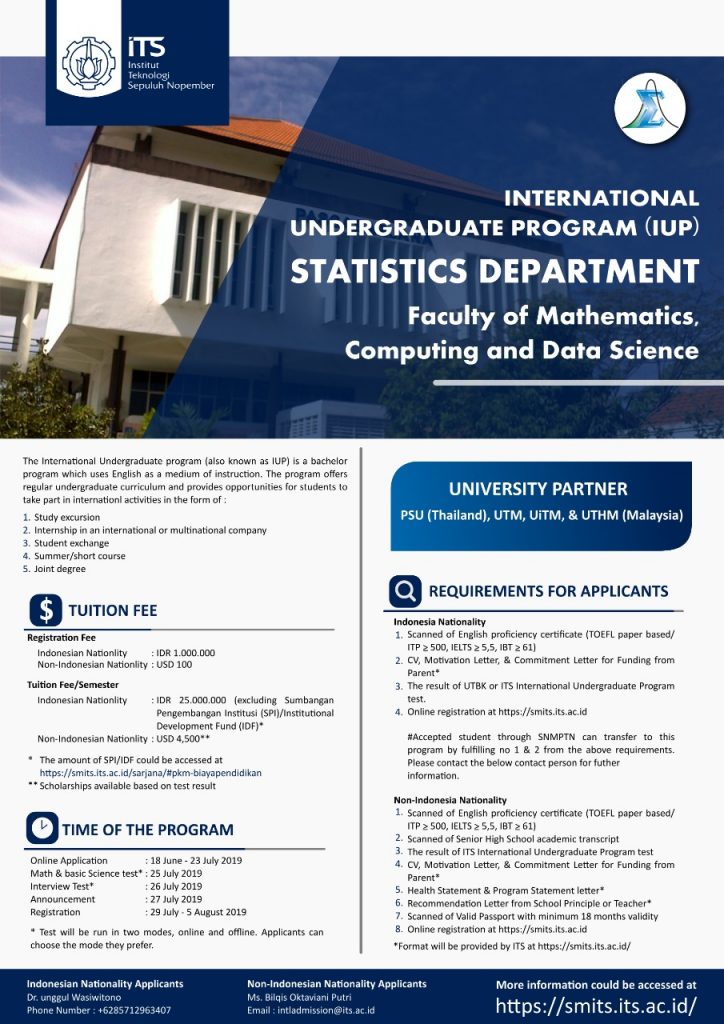 International Undergraduate Program – Statistics Department
