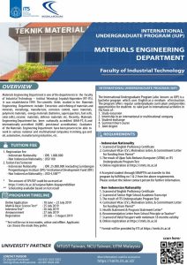 International Undergraduate Program – Materials Engineering
