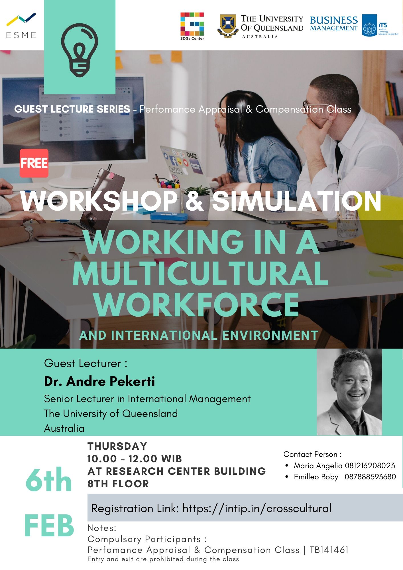 Simulasi dan Workshop: Working in a Multicultural Workforce and International Environment