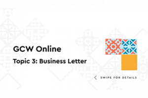 Global Competencies Workshop (GCW) Topik 3 : Business Letter