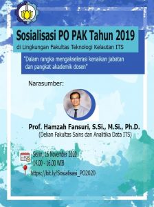 Sosialisasi PO PAK Secara Daring di Fakultas Teknologi Kelautan ITS