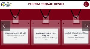 Selamat kepada Agus Budi Raharjo, S.Kom., M.Kom., Ph.D. Sebagai Peserta Terbaik Dosen pada Pelatihan Dasar Pegawai Non-PNS 2020