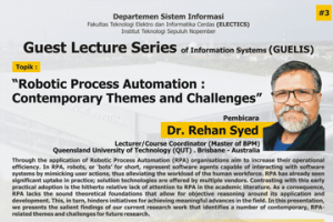WEBINAR : GUEST LECTURE SERIES OF INFORMATION SYSTEMS PART 3