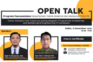 Open Talk : Department of Materials and Metallurgical Engineering Series 3