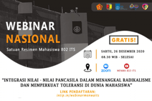 Webinar Nasional : The Student Regiment 802 ITS