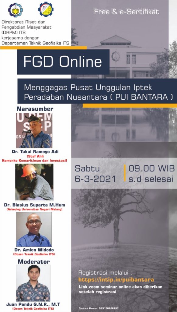 FGD Online PUI BANTARA by DRPM and Geophysics Department