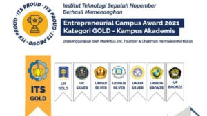 ITS Raih Gold Winner pada Entrepreneurial Campus Award 2021