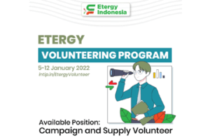 ETERGY : MENCARI VOLUNTEER