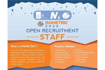 Open Recruitment : Staff ISOMETRIC 2022
