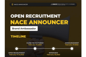 Rekutment Terbuka : NACE Announcer 2022