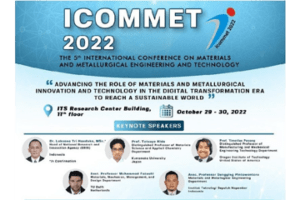 Konferensi Internasional ke-5 Tentang Material dan Teknik dan Teknologi Metalurgi (ICOMMET) 2022