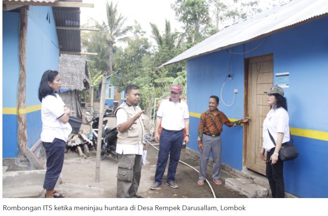 Saksi Bisu Huntara ITS Bantu Desa Rempek Darussalam