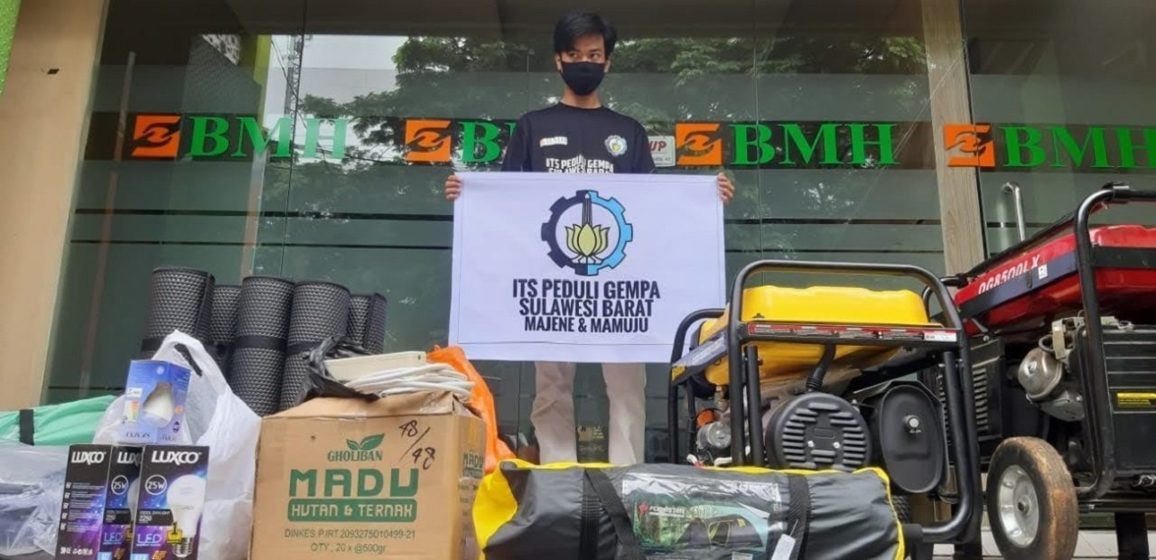 ITS Gandeng BMH Kirimkan Bantuan untuk Korban Gempa Sulbar