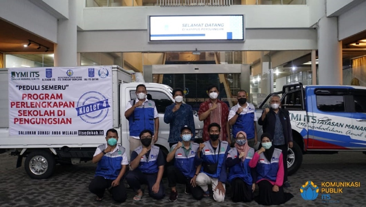 Peduli Semeru, ITS Juga Salurkan Bantuan Perlengkapan Sekolah