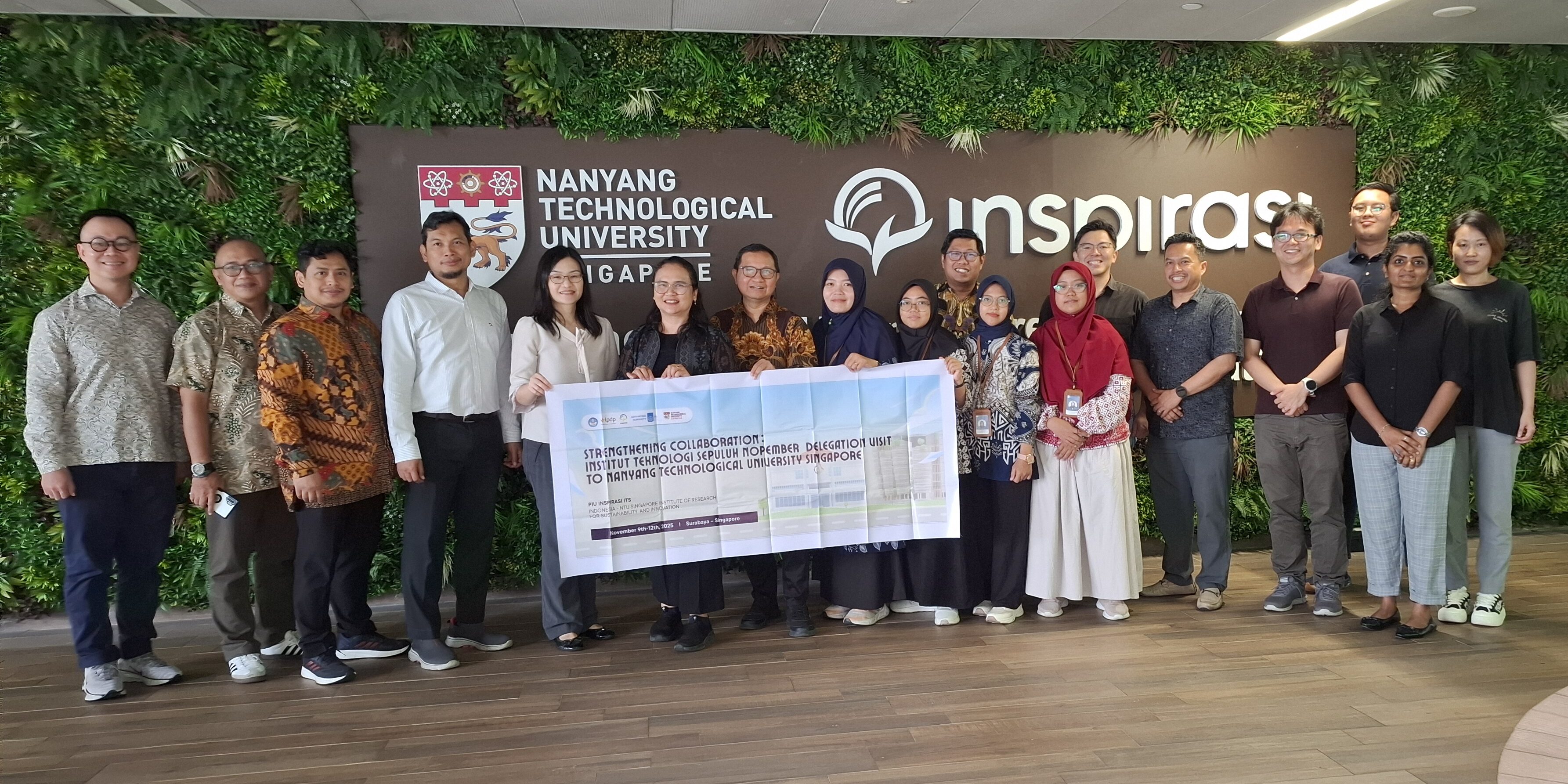 Tegaskan Komitmen dan Antusiasme ITS, Delegasi PIU INSPIRASI Berkunjung ke NTU Singapore untuk Kerja Sama yang Berkelanjutan