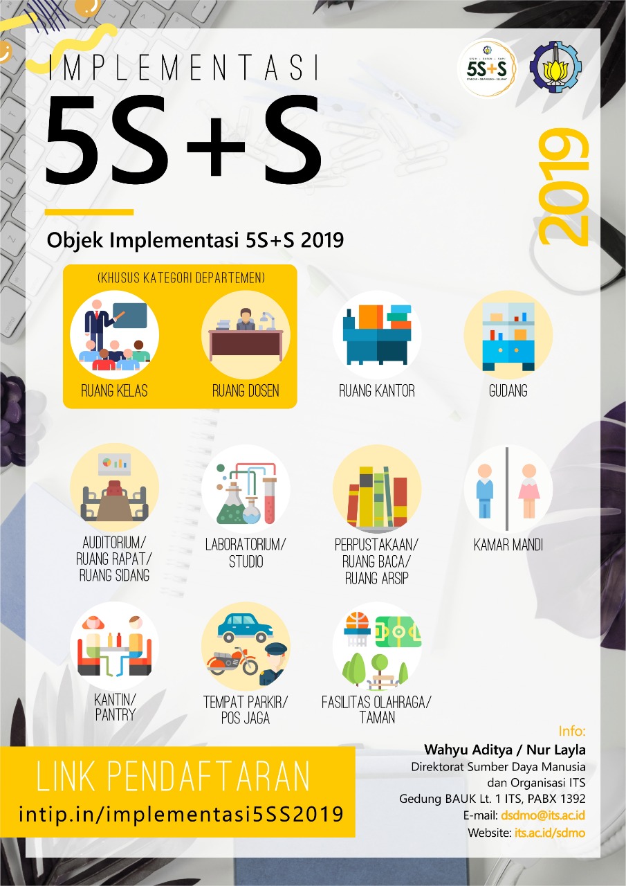 Material and Registration Form for 5S + S 2019 Implementation