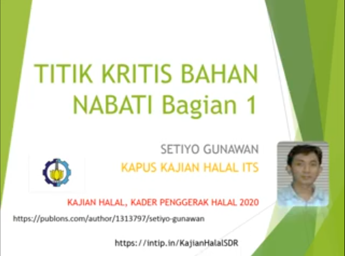 Kuliah kelas “Halal” Gratis yang telah diikuti oleh 250 peserta dari UKM dan Masyarakat Umum