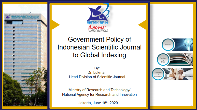 International Webinar for Journal Editors (18 Juni 2020)