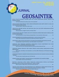 Jurnal Geosaintek