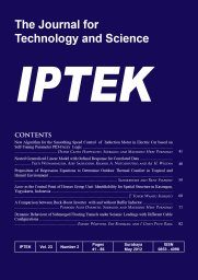 IPTEK The Journal for Technology and Science
